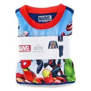 Boys Marvel Heroes Ironman Hulk Capt. America Pajamas 2 pc Sleepwear Size 4/5 XS